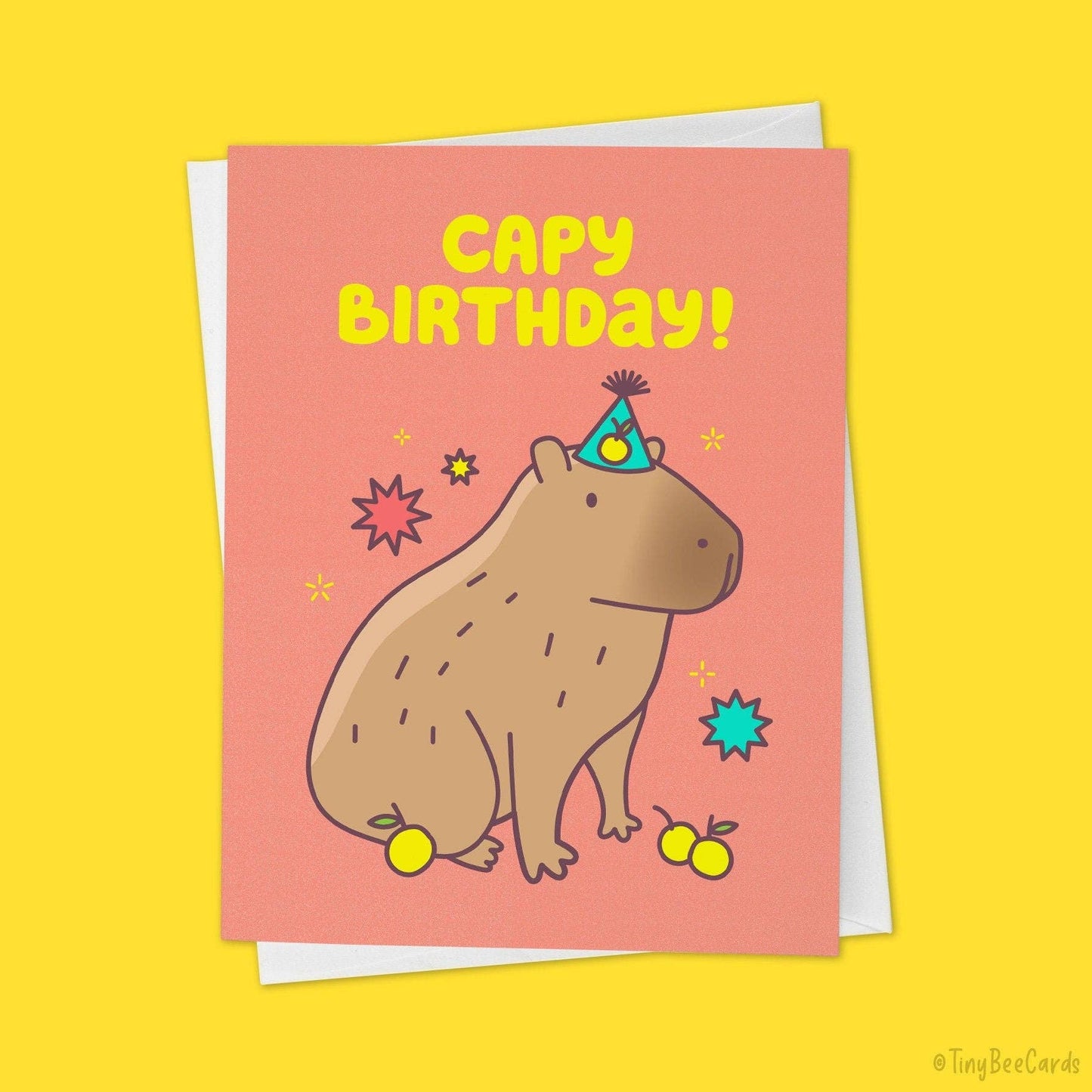 "Capy Birthday!" - Capybara Birthday Card
