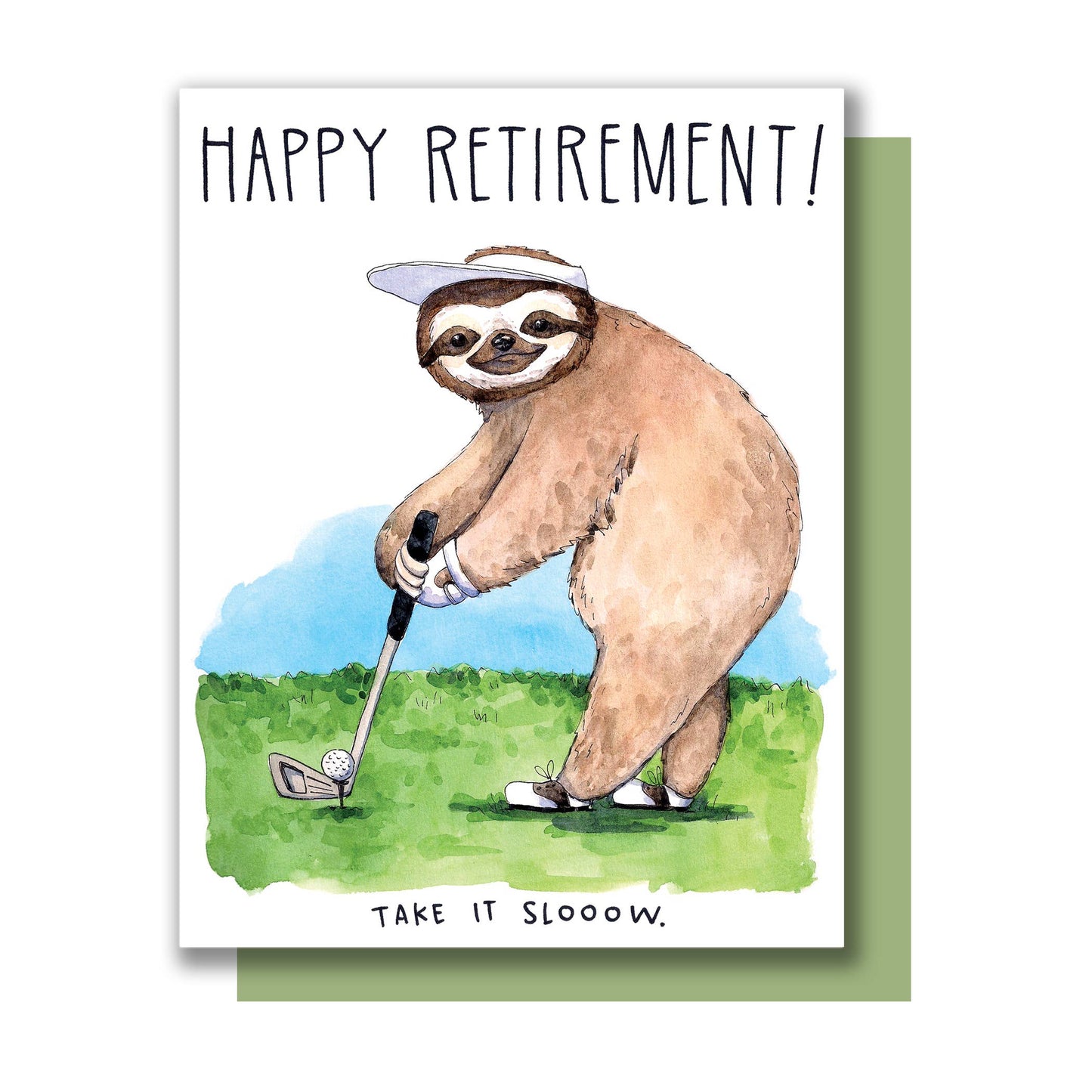"Take It Sloooow" Happy Retirement Sloth Card