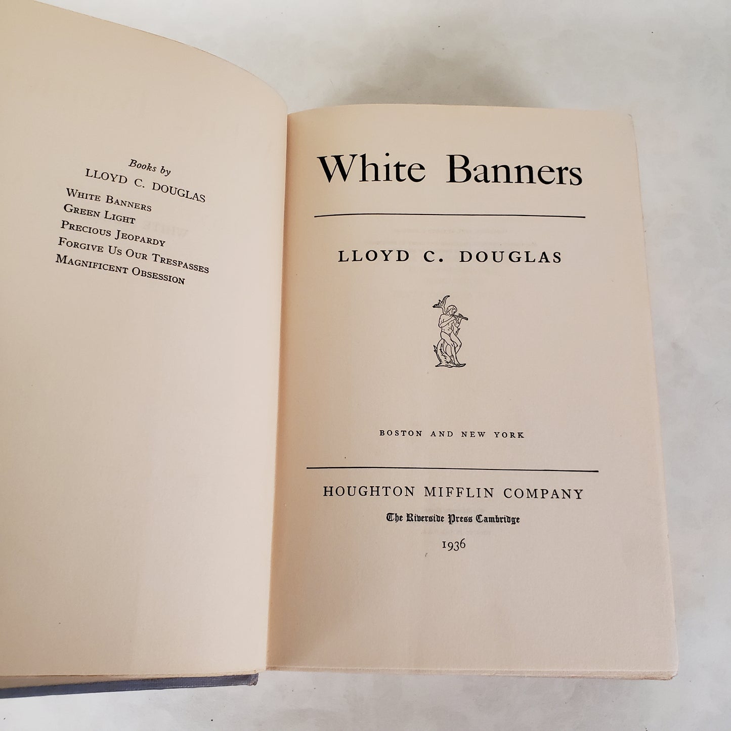 White Banners - SIGNED 1936 Hardcover