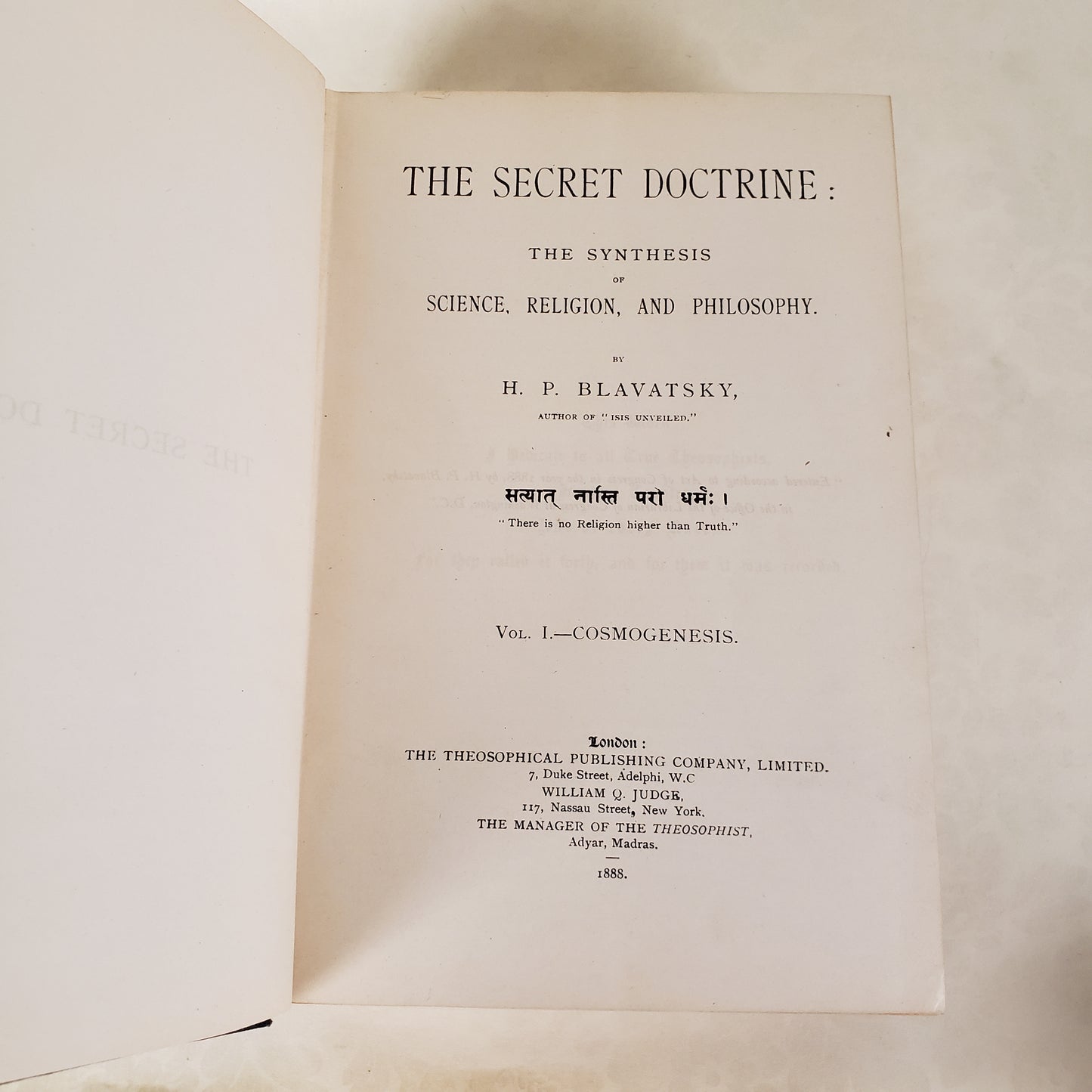 The Secret Doctrine - 1925 Hardcover