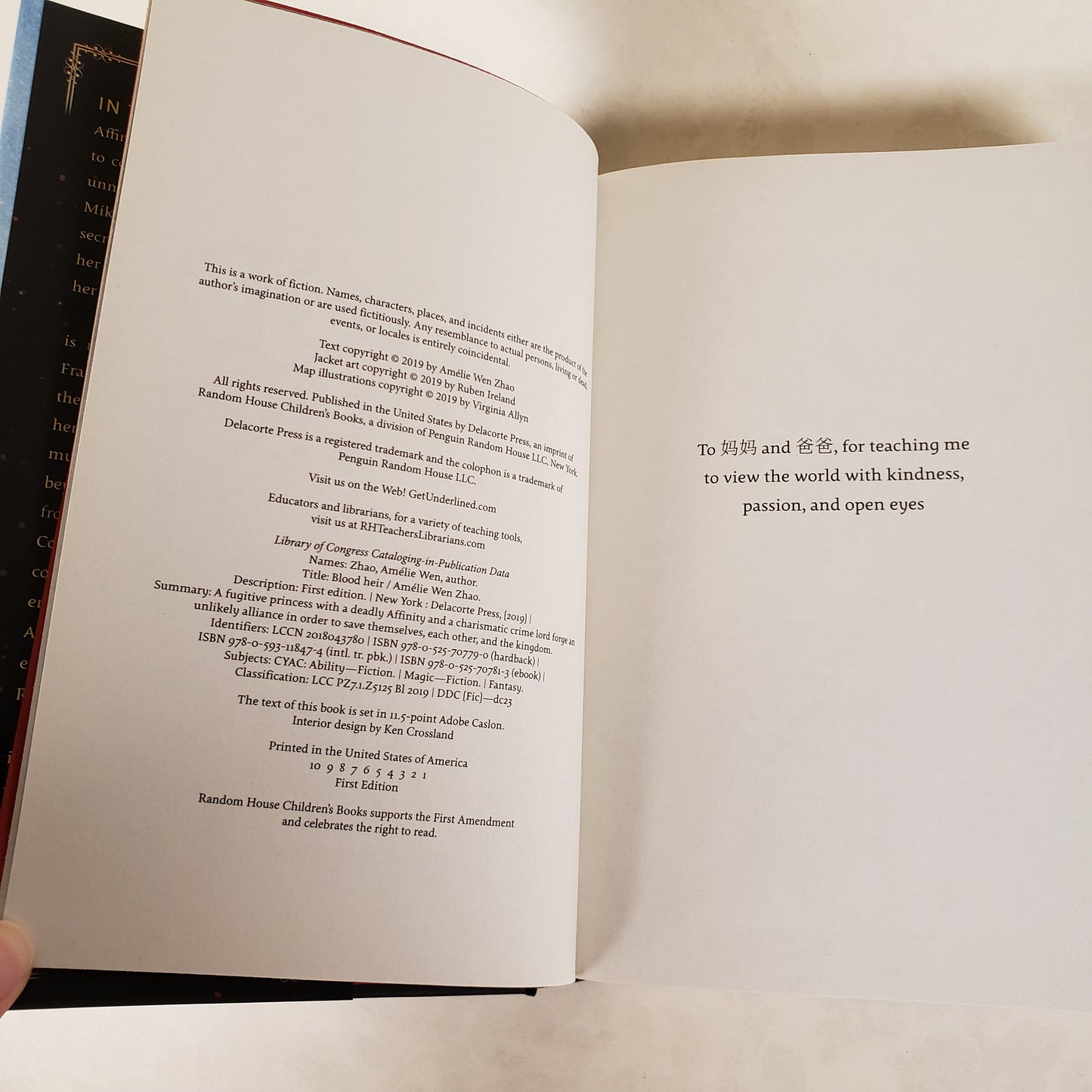 Blood Heir - SIGNED First Edition Hardcover