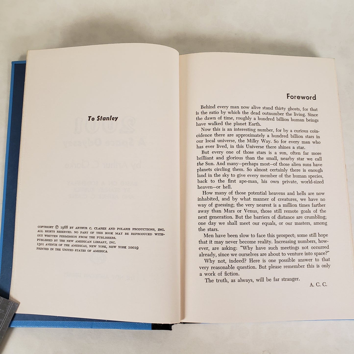 2001: A Space Odyssey - 1968 BCE Hardcover