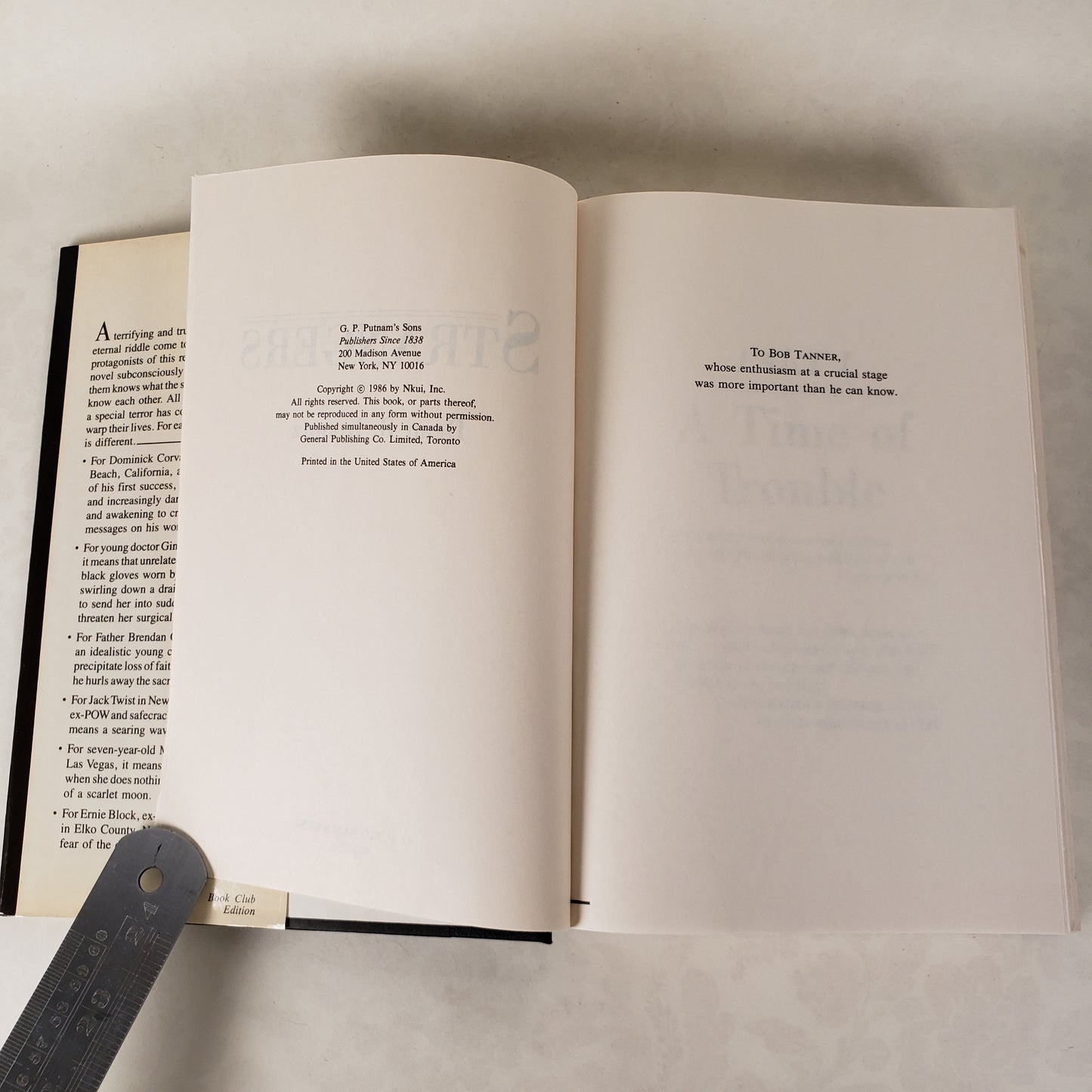 Strangers - 1986 BCE Hardcover