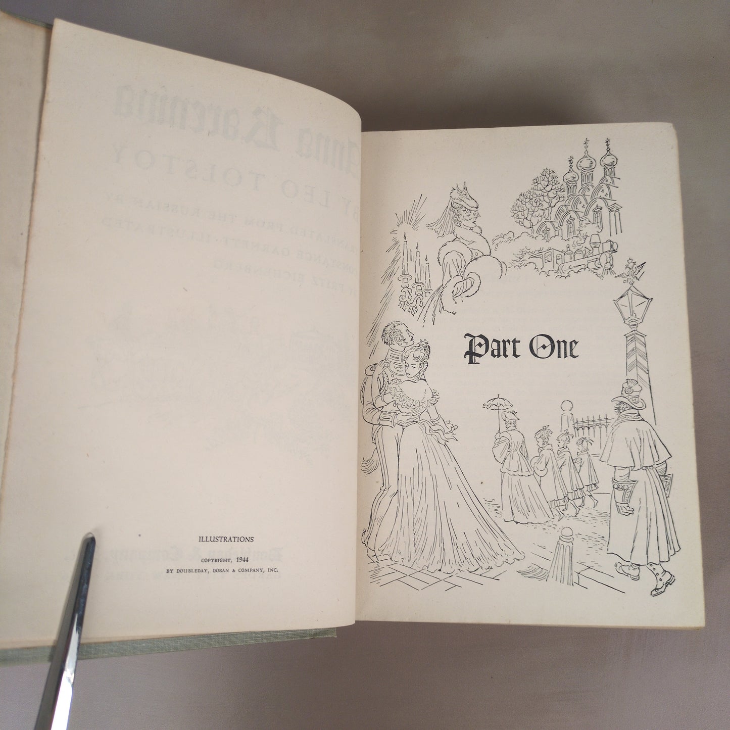 Anna Karenina - Illustrated 1946 Literary Guild Hardcover