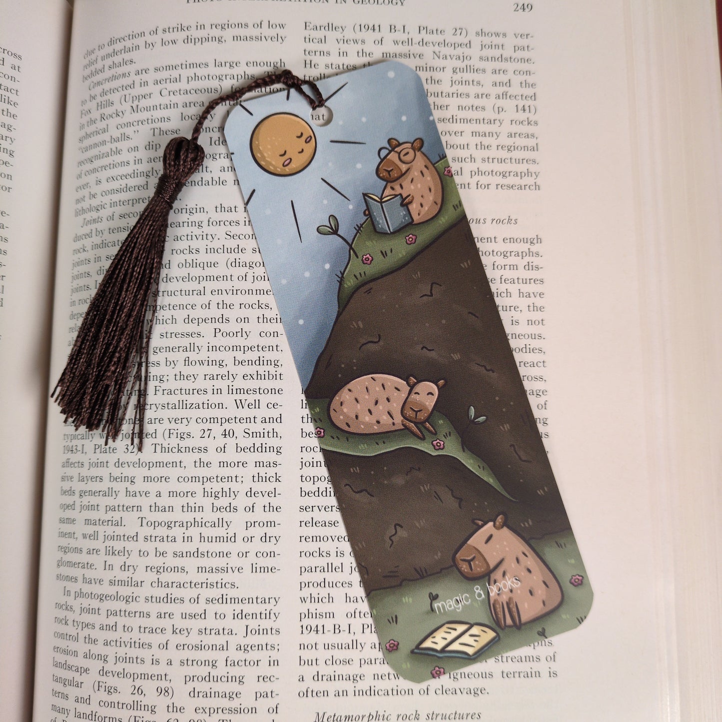 "Capybara Party" Capybaras Reading Bookmark