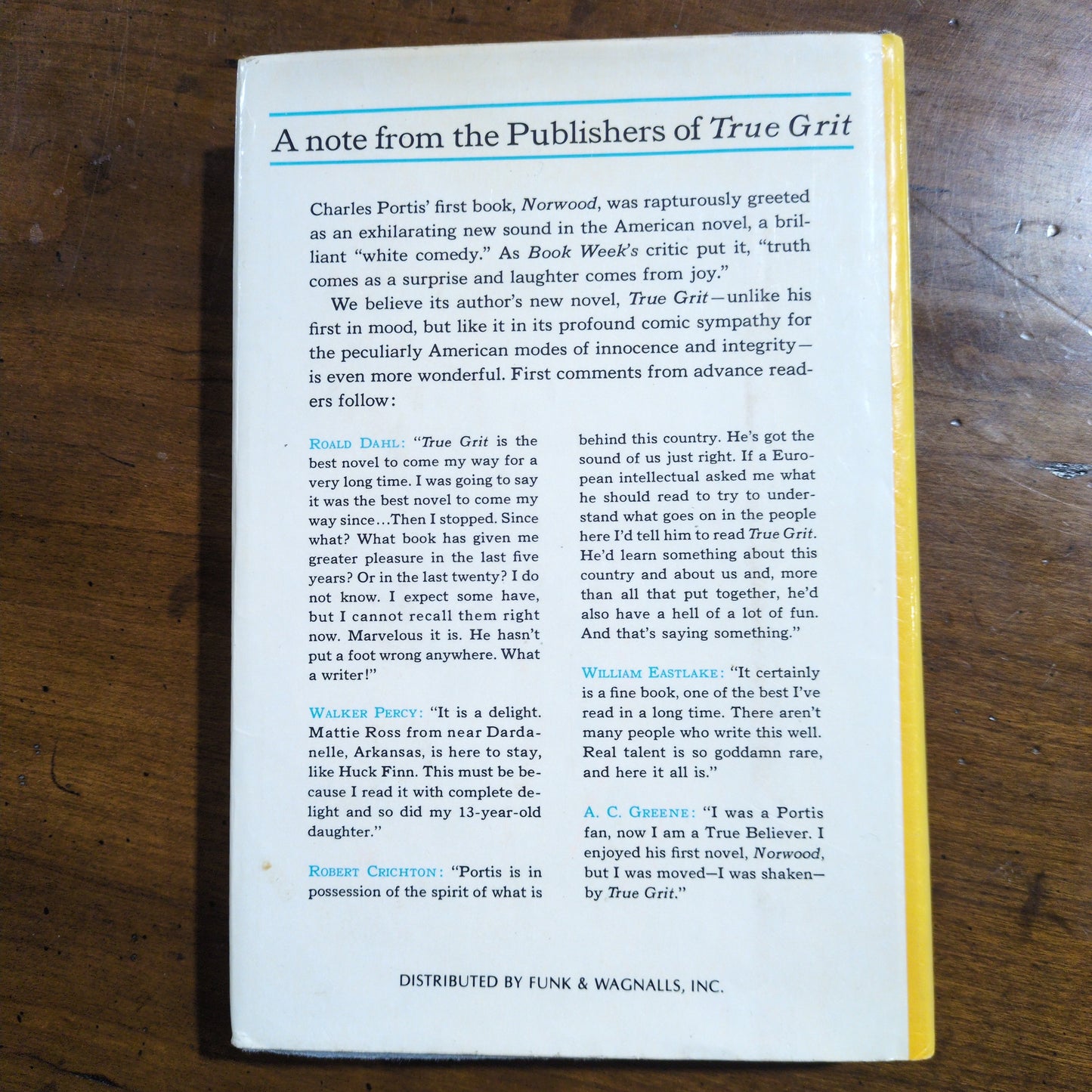 True Grit - 1968 Reprint HC