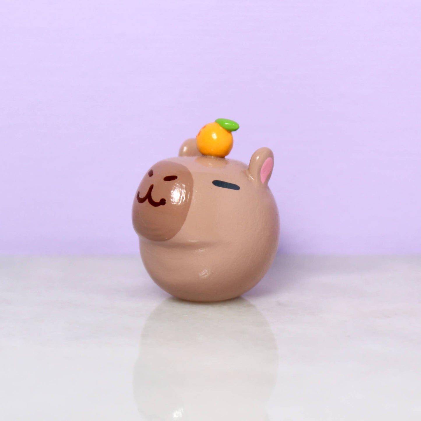 Miniature Hand-Sculpted Capybara Figurine