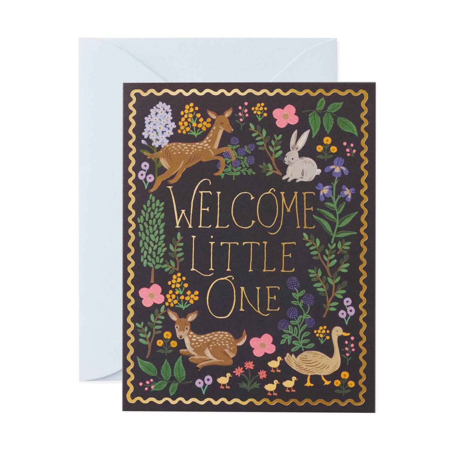 Woodland Welcome Baby Shower Card
