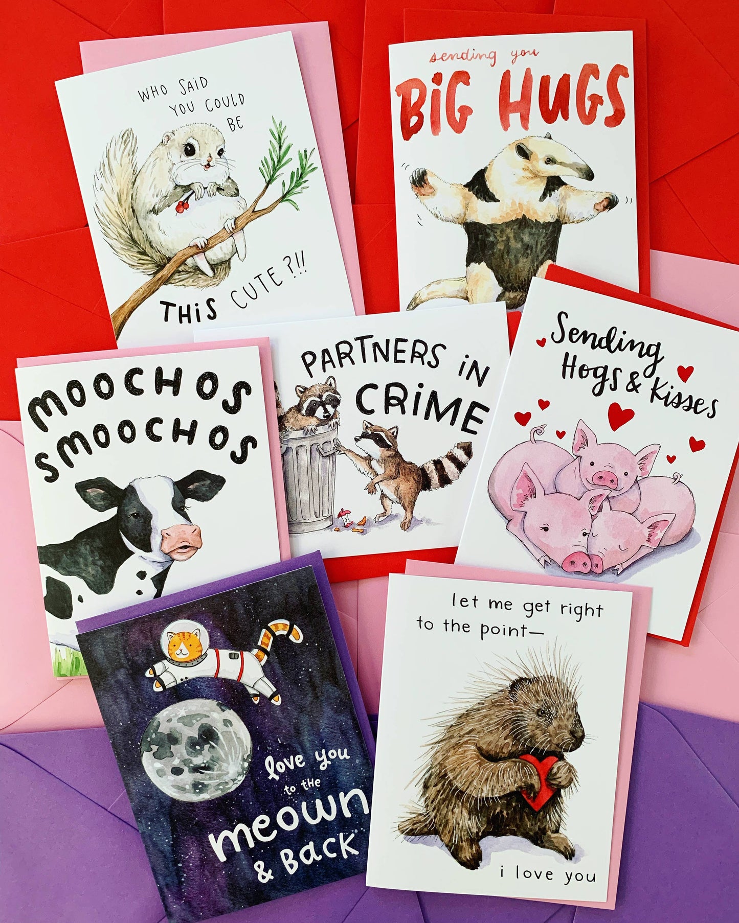 Meown & Back Cat Love Card