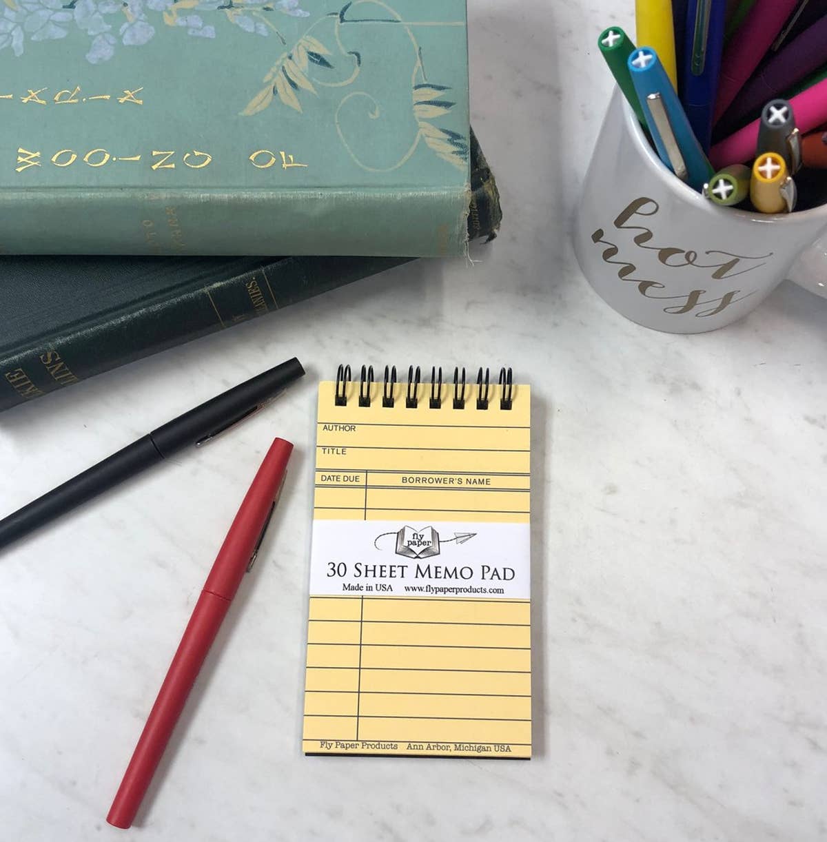 Vintage Library Card Memo Pad