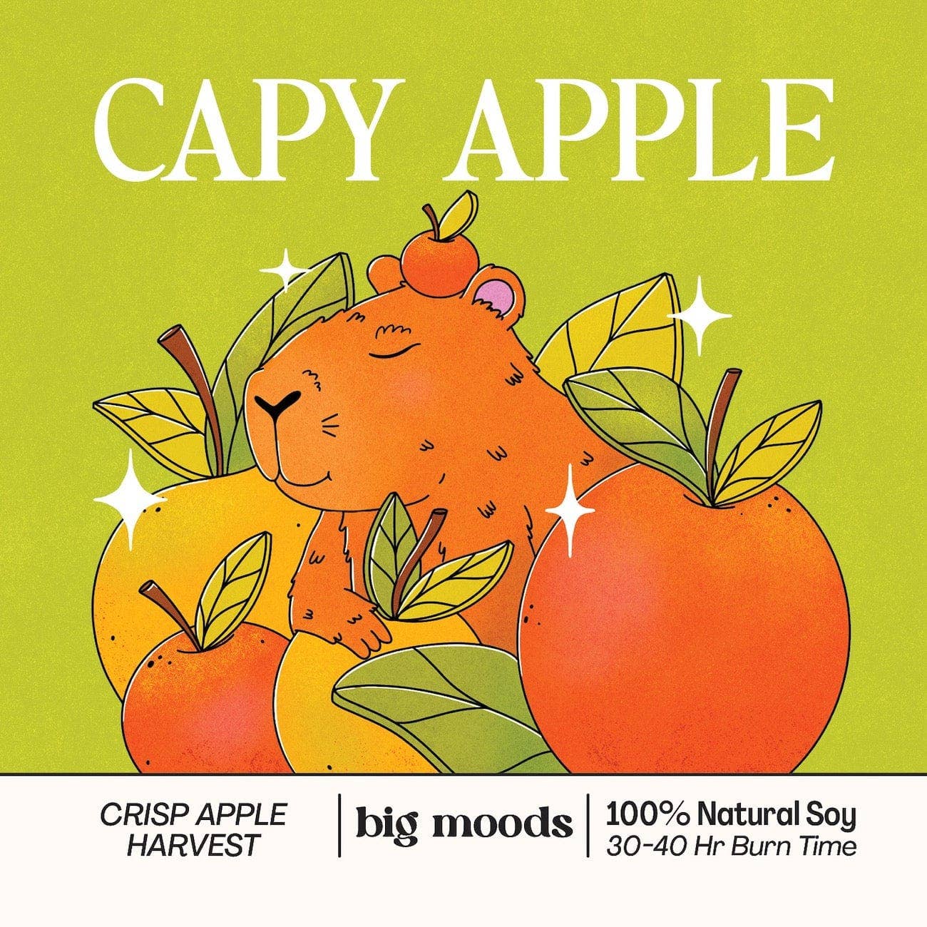 "Capy Apple" 5oz Soy Candle
