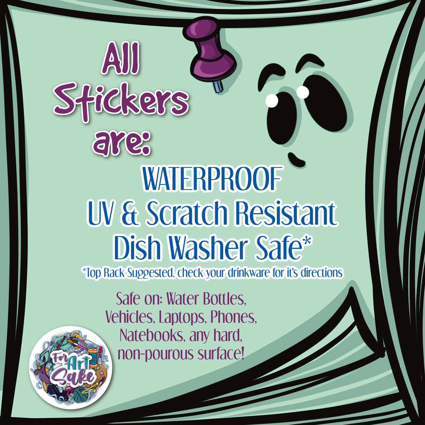 Book Lover "These Are A Few of My Favorite Things" Sticker