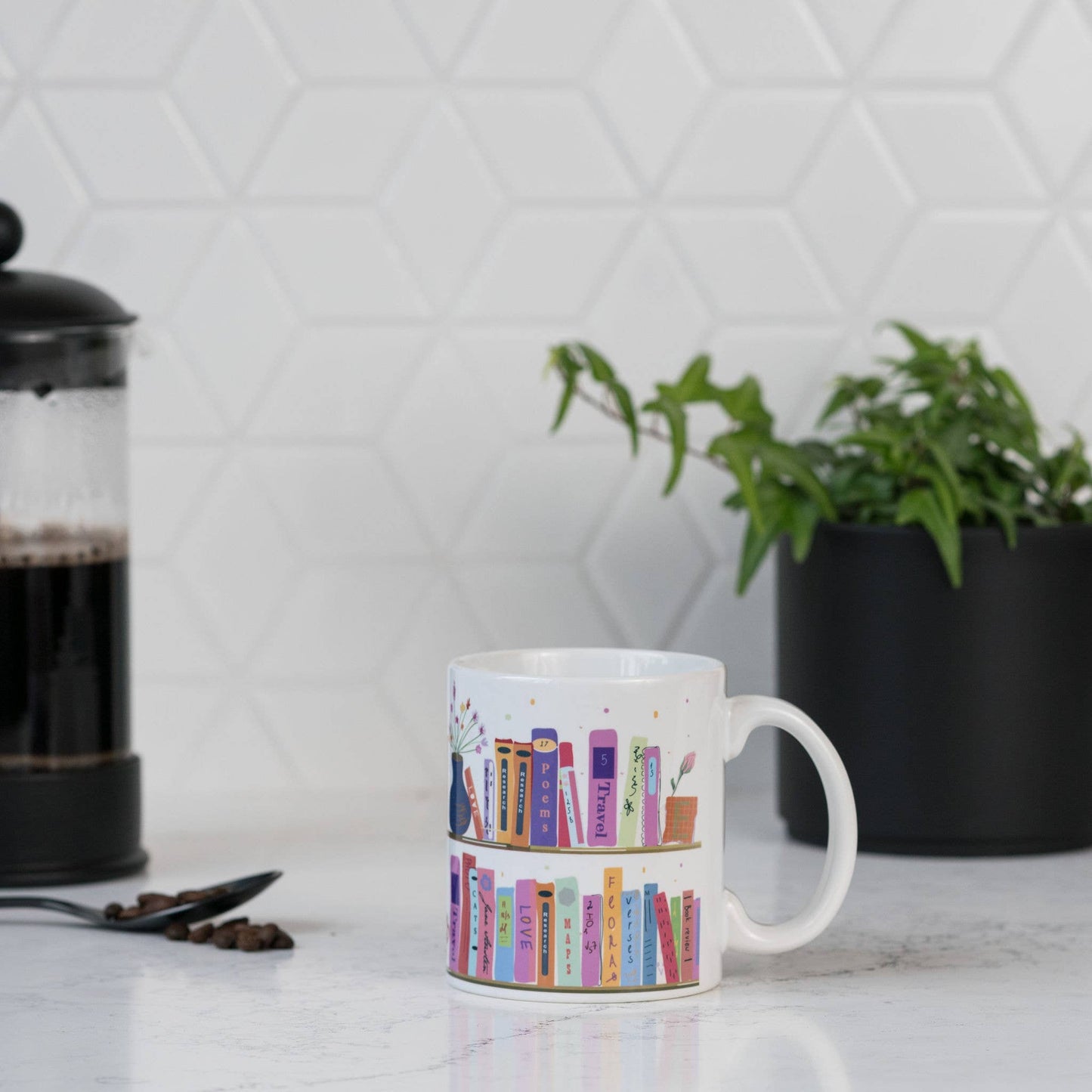 My Colorful Bookshelf Mug