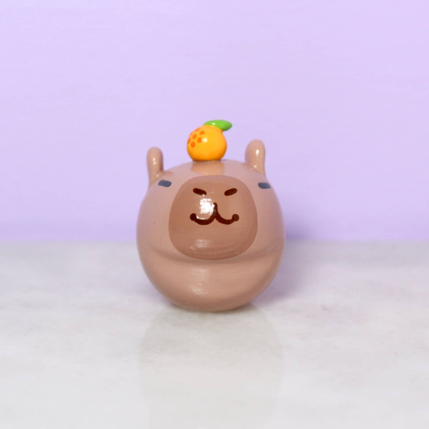 Miniature Hand-Sculpted Capybara Figurine