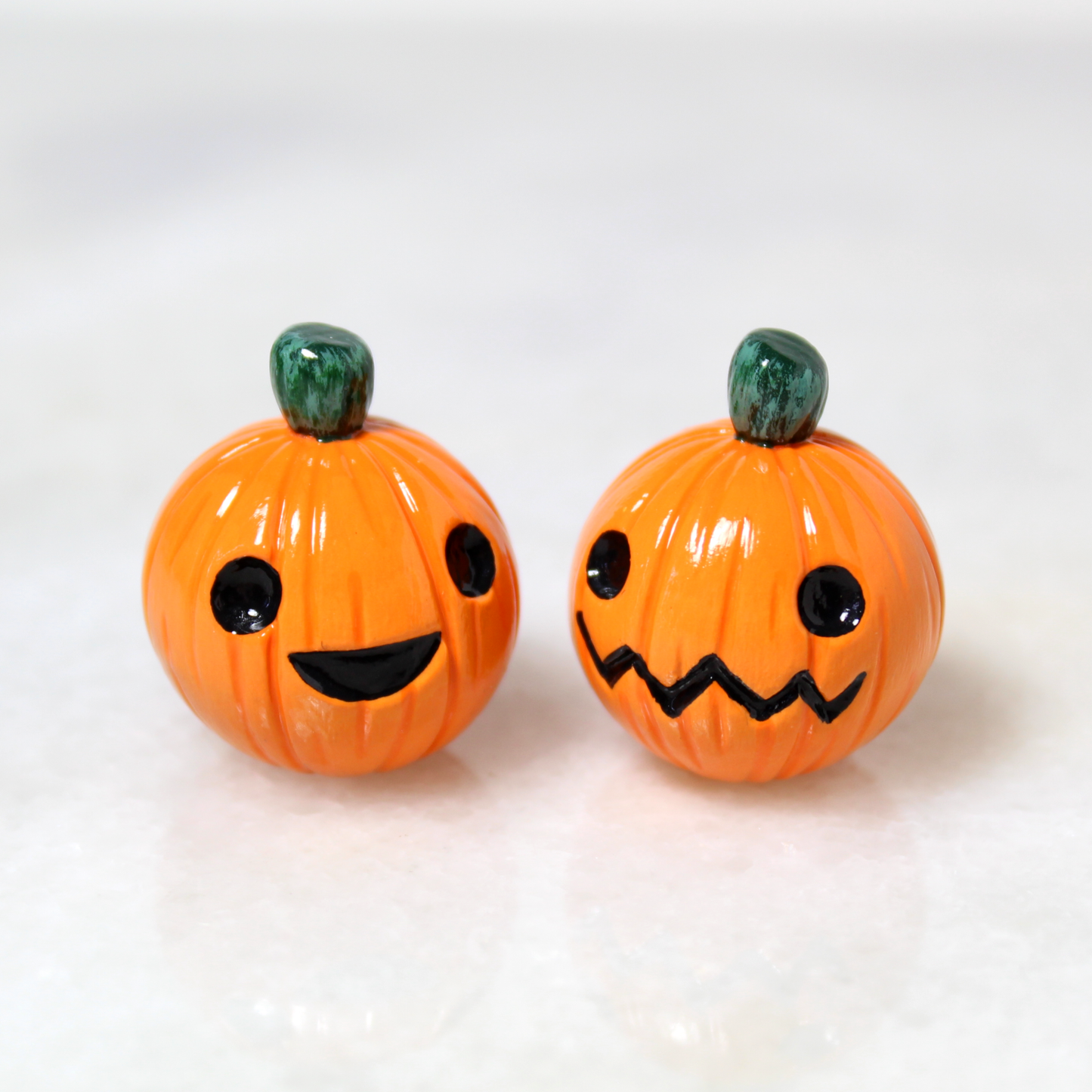 Miniature Hand-Sculpted Jack o' Lantern Figurine