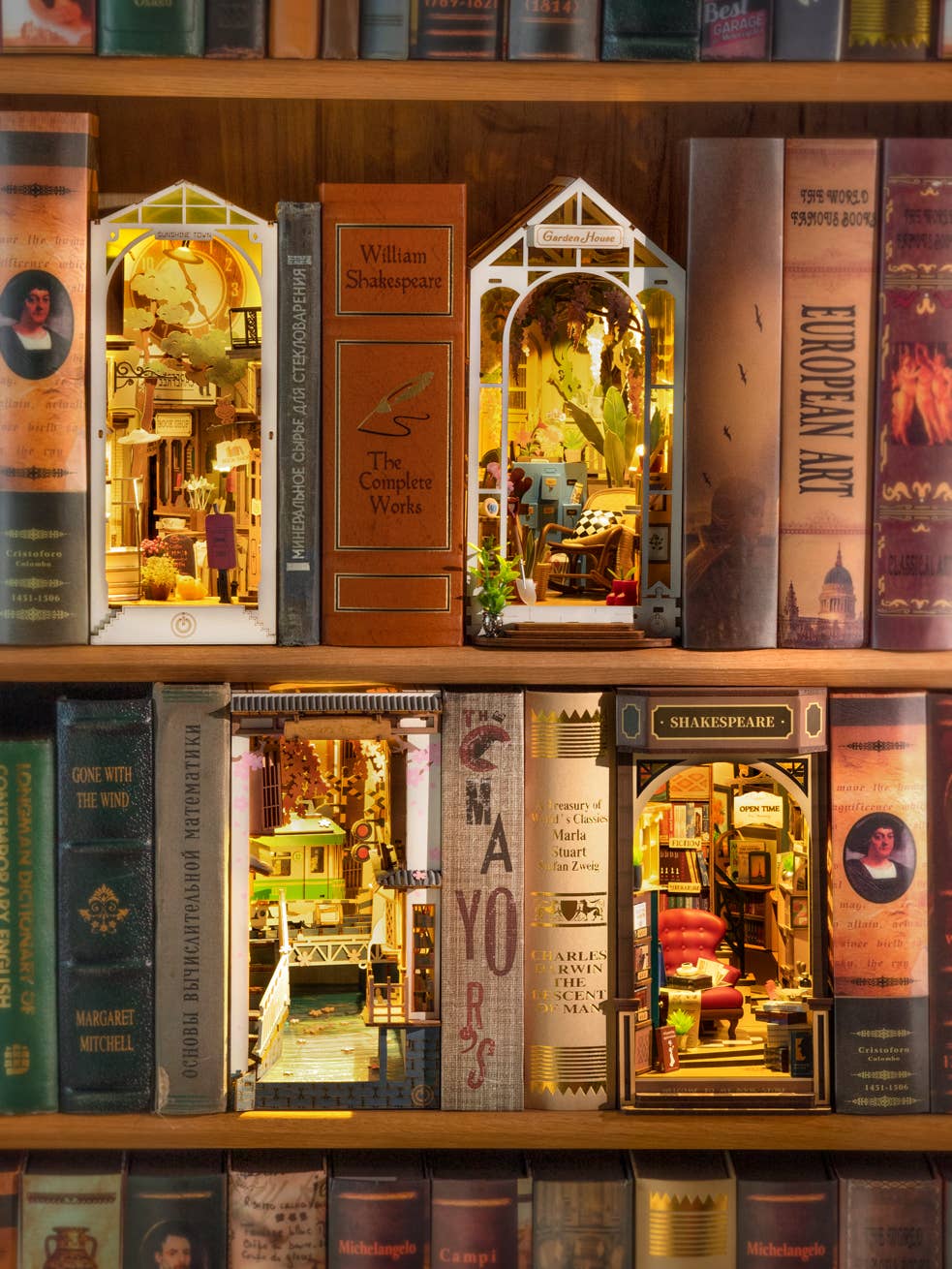 DIY Book Nook Kit: Shakespeare Bookstore