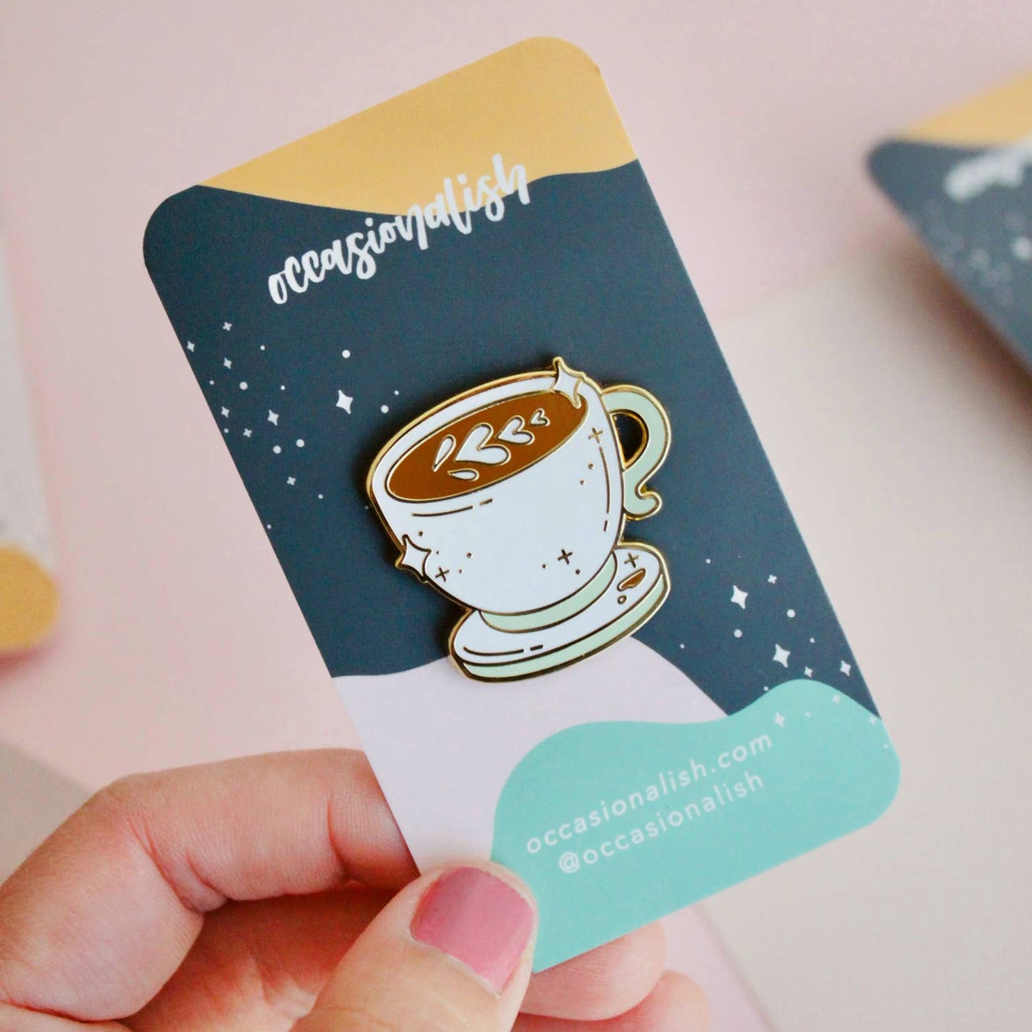 Latte of Love Enamel Pin