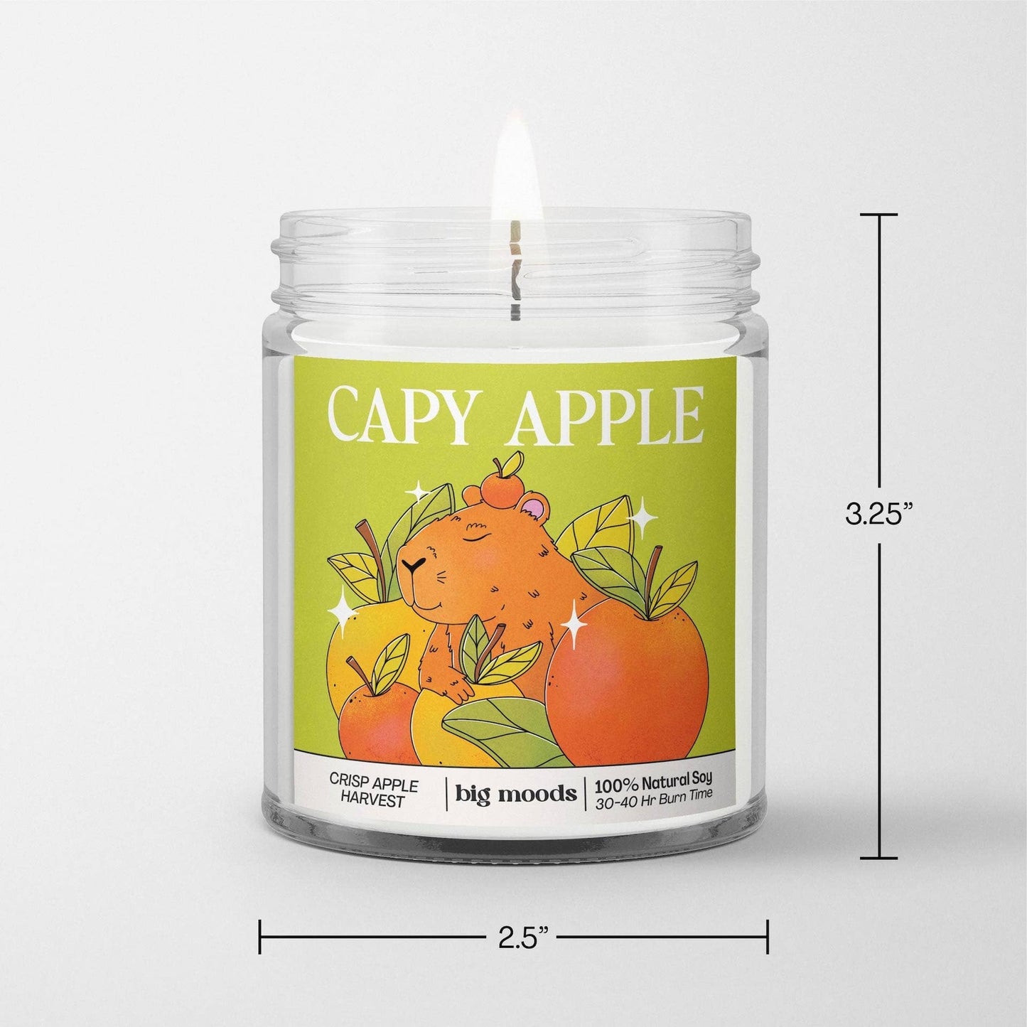 "Capy Apple" 5oz Soy Candle