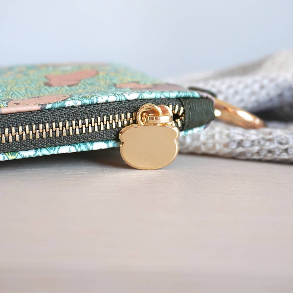 Capybara Meadow Zipper Coin Purse