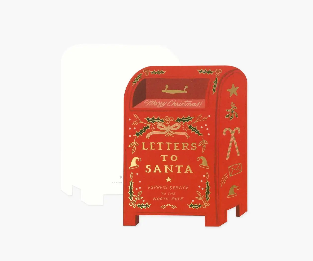 "Letters to Santa" Die-Cut Foiled Christmas Card