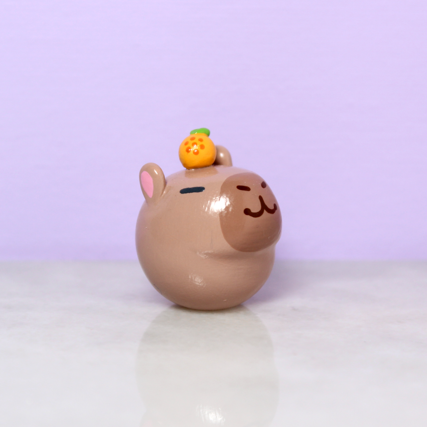Miniature Hand-Sculpted Capybara Figurine