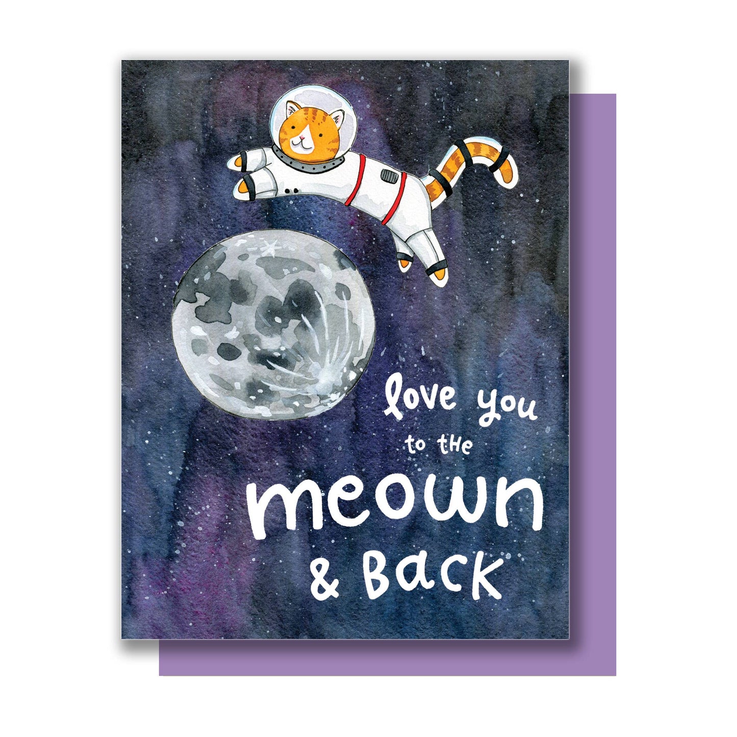 Meown & Back Cat Love Card