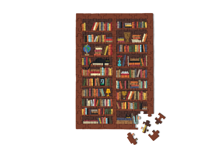 Cozy Bookcase Micro Puzzle