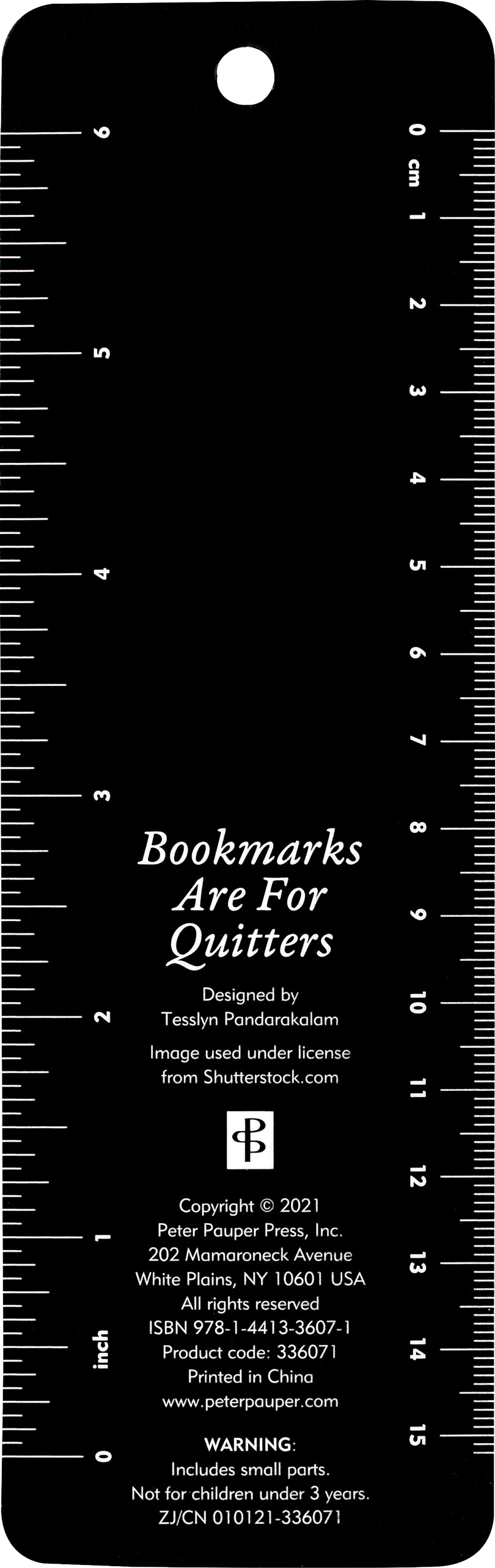 "Bookmarks are for Quitters" - Funny Cat Beaded Bookmark