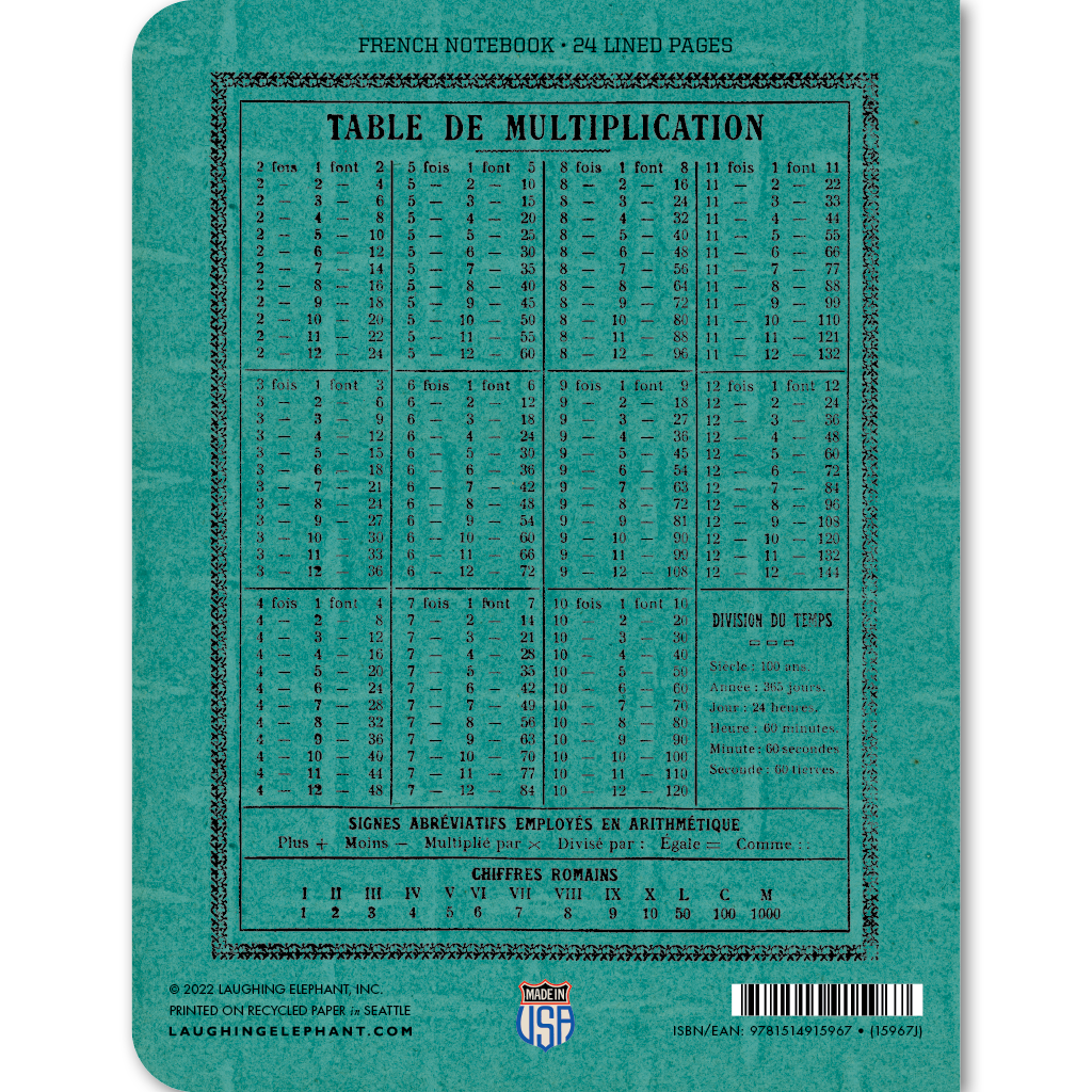 Le Chevalier - Vintage-Style French Notebook