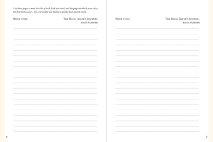 The Book Lover's Journal (2nd Ed)