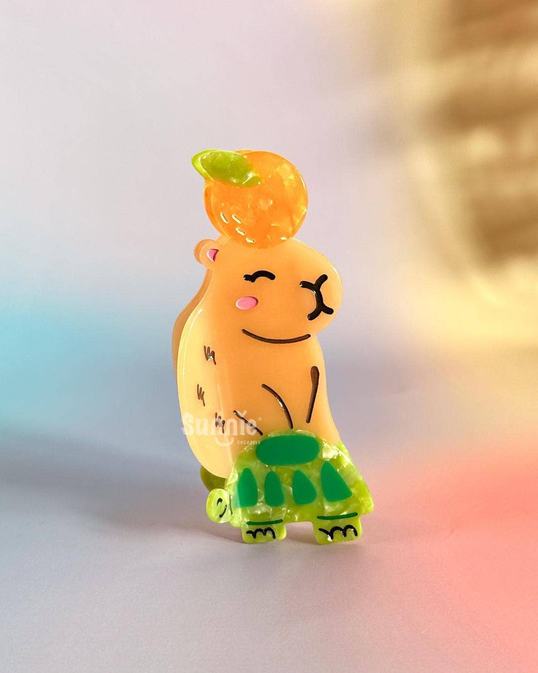 Cappy the Capybara Hair Claw Clip