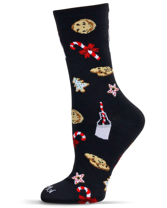 Milk & Cookies Holiday Crew Socks