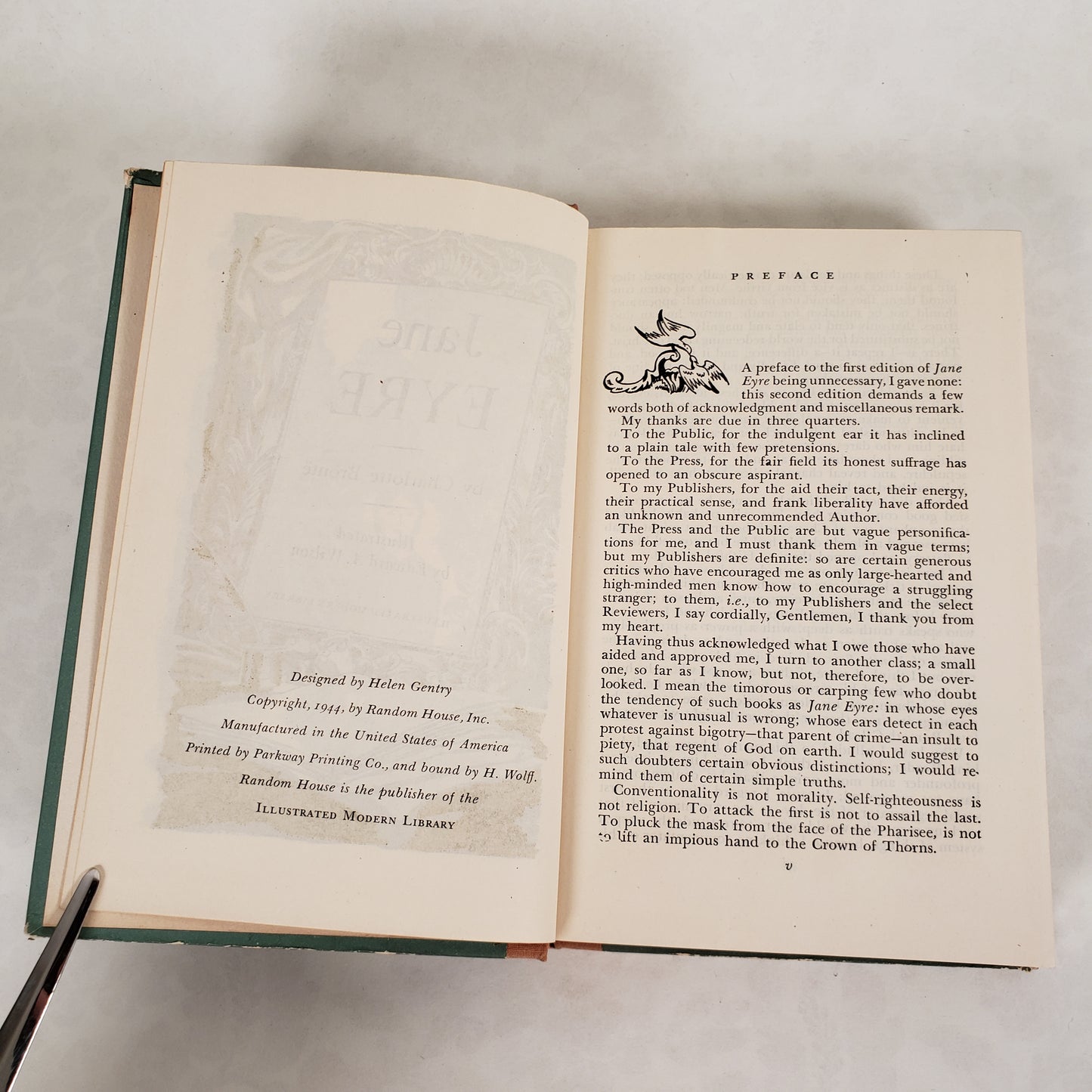 Jane Eyre - 1944 Illustrated Modern Library Hardcover