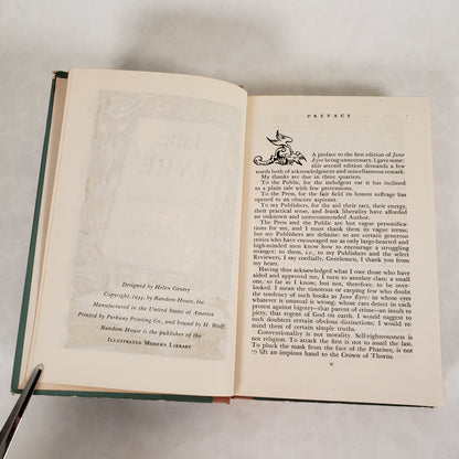 Jane Eyre - 1944 Illustrated Modern Library Hardcover