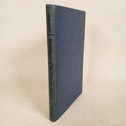 An Introduction to the Metaphysics of St. Thomas Aquinas - 1953 Hardcover