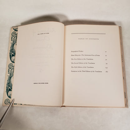 The Rubaiyat of Omar Khayyam - Illustrated 1952 Hardcover