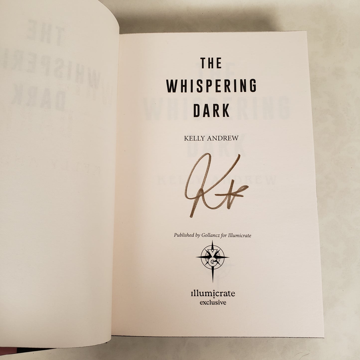 The Whispering Dark - SIGNED Illumicrate Exclusive Edition Hardcover