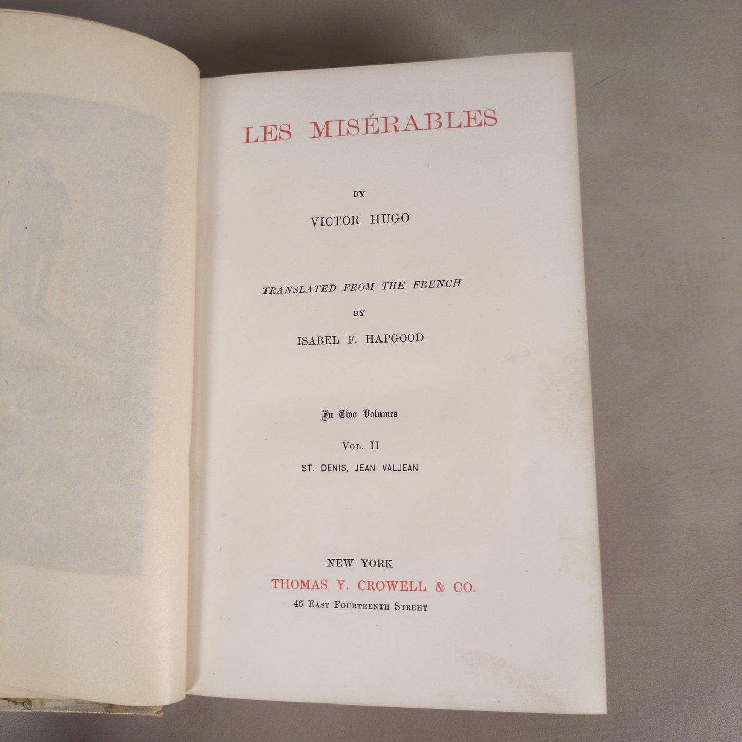 Les Misérables - 1887 Two-Volume Hardcover Set