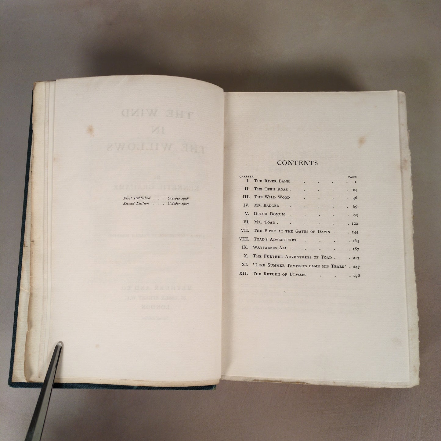 The Wind in the Willows (1908 Second Edition)