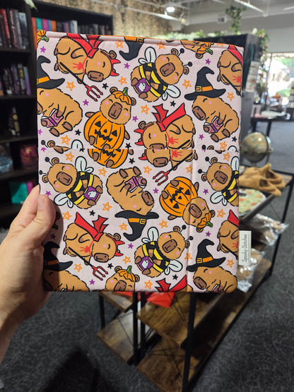 Halloween Capybara Book Sleeve