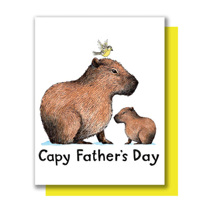 "Capy Father's Day" Capybara Father's Day Card