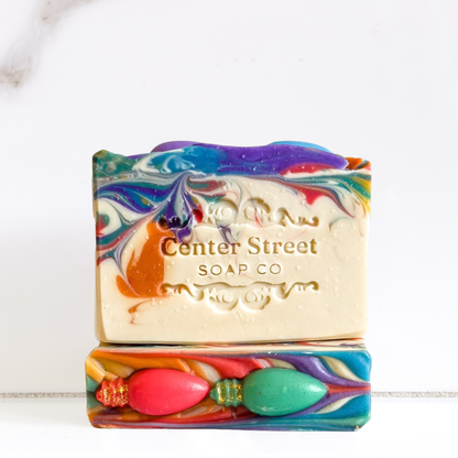 "Deck The Halls" Christmas Handmade Bar Soap
