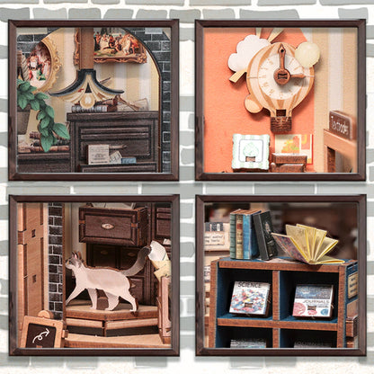 DIY Book Nook Kit: The Scholar's Bookstore