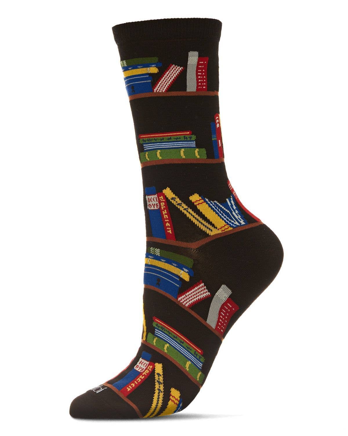 Bookshelf Bamboo Crew Socks