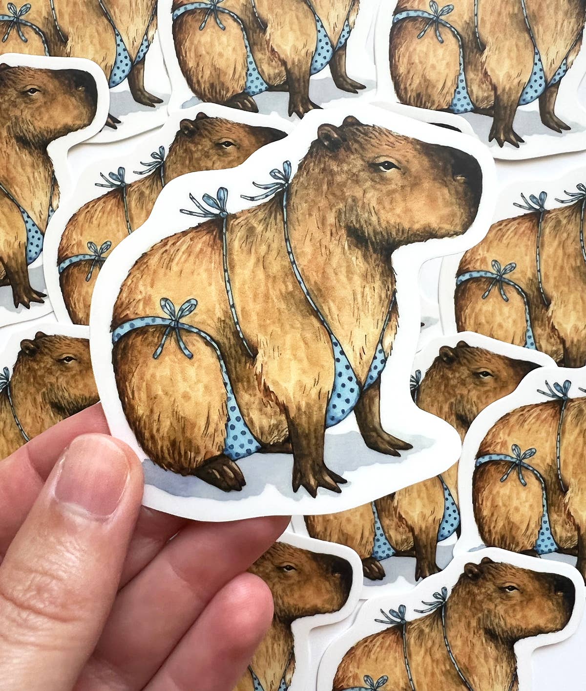 Capybara in Bikini Sticker
