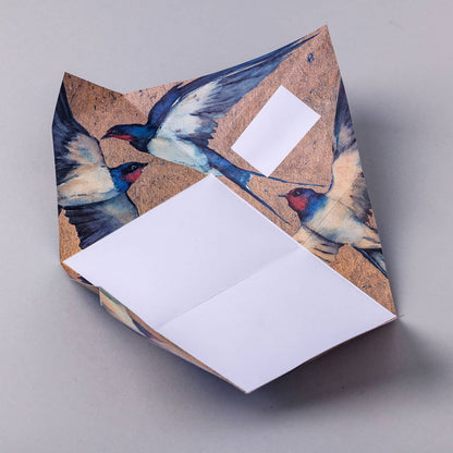Golden Flight Pigeon Folding Letter Set (Pack of 6)