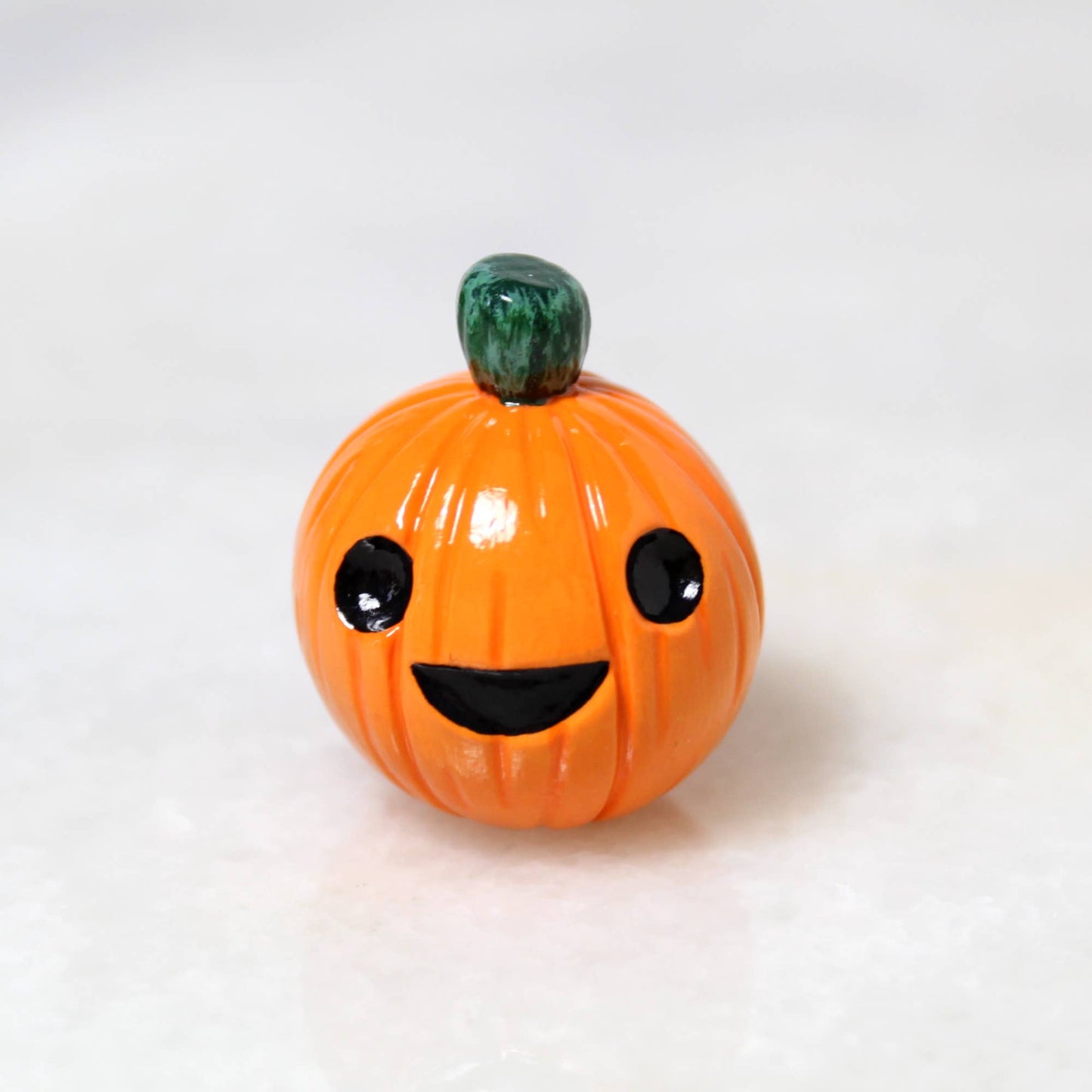 Miniature Hand-Sculpted Jack o' Lantern Figurine