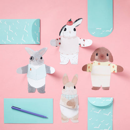 Snuggle Bunnies Notecards
