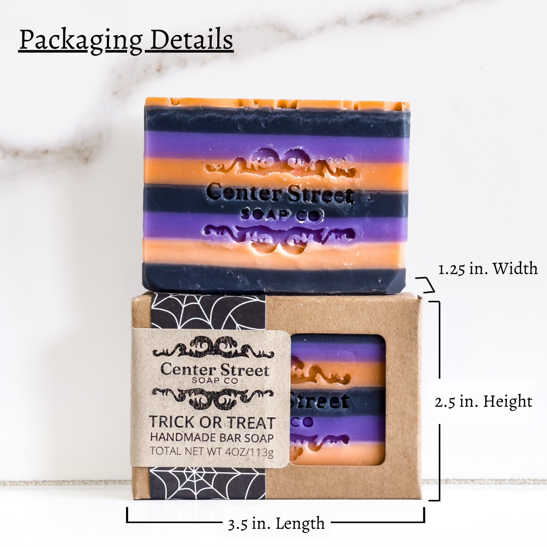 "Trick or Treat" Halloween Handmade Bar Soap