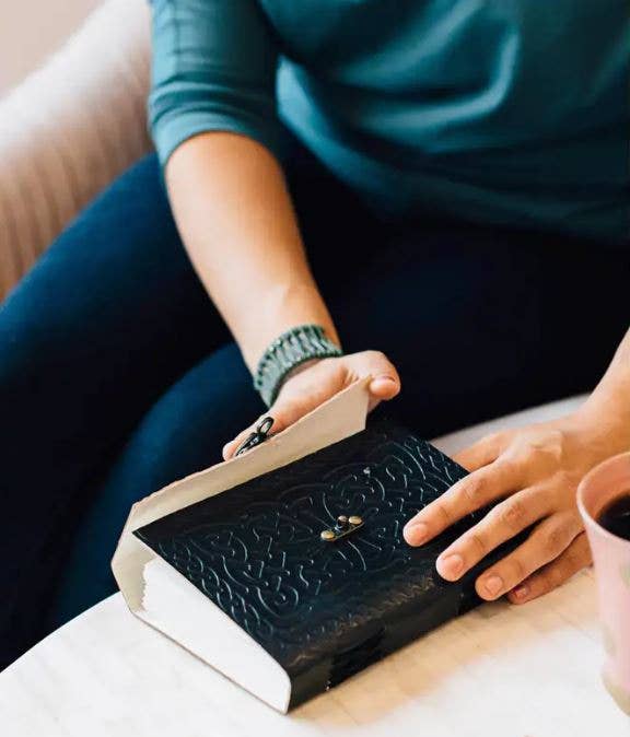 Intertwining Ideas Leather Journal